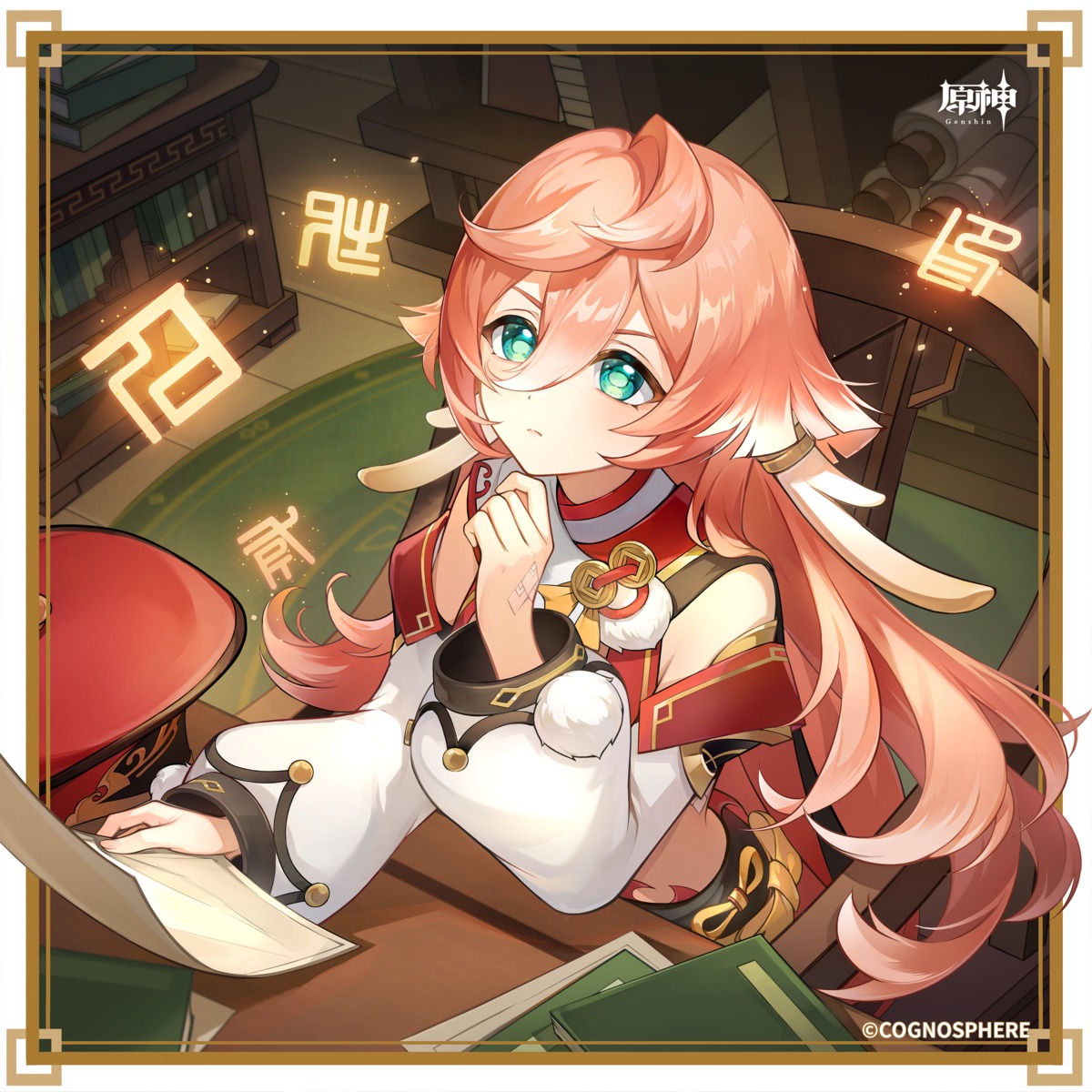 asian_clothes, genshin_impact, horns, tagme, yanfei