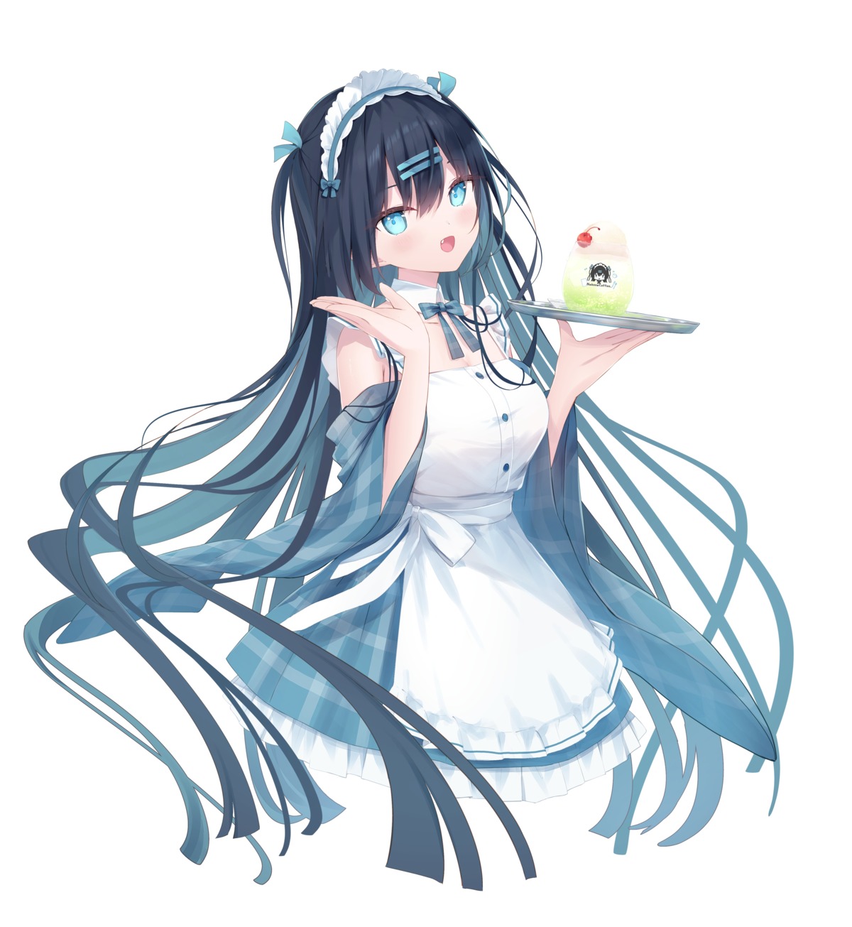 humuyun, maid, tsukune_(humuyun), wa_maid, waitress