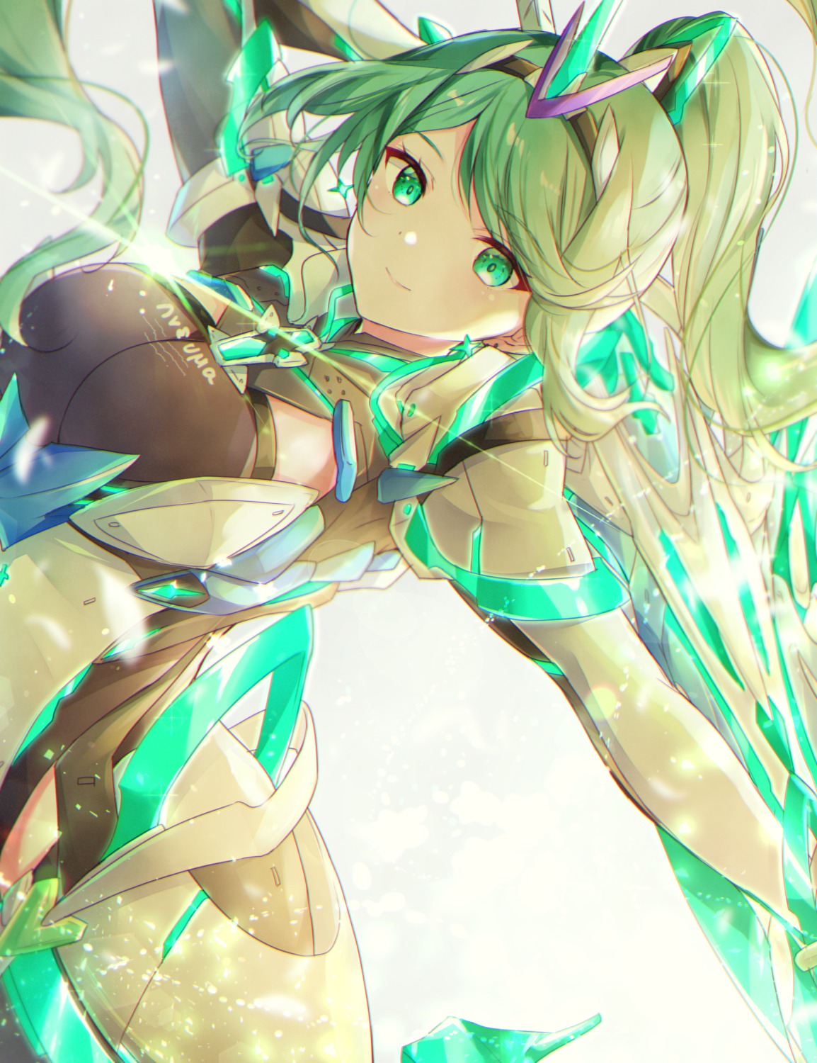 armor, bodysuit, pneuma_(xenoblade_2), sword, ui_frara, xenoblade_(series), xenoblade_2