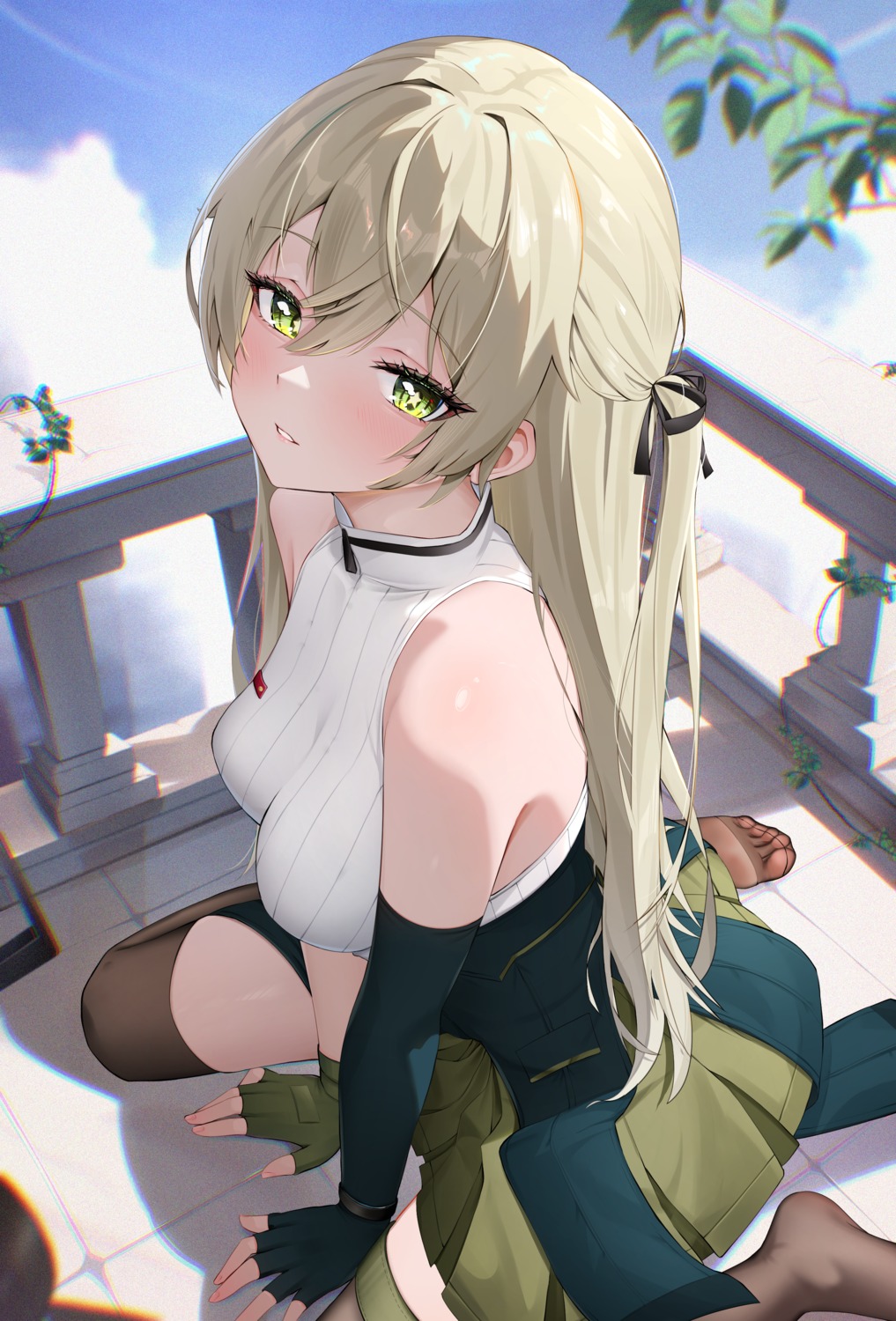 girls_frontline, radoremo, see_through, thighhighs, ump40_(girls_frontline)