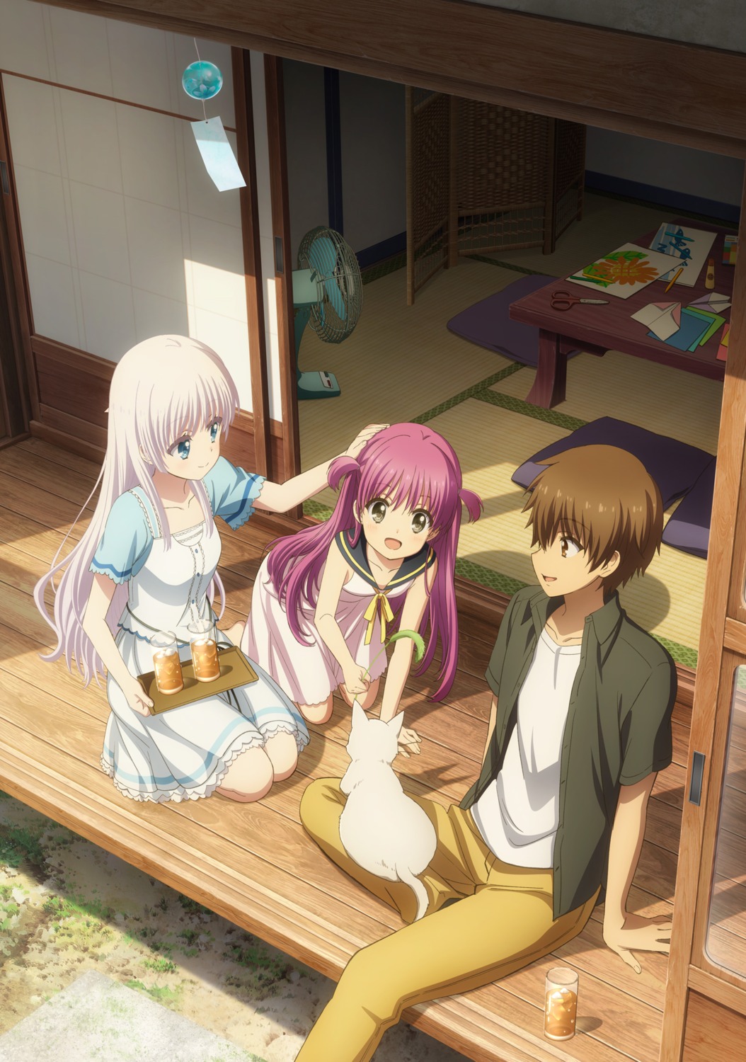 dress, katou_umi, key, naruse_shiroha, neko, summer_dress, summer_pockets, tagme