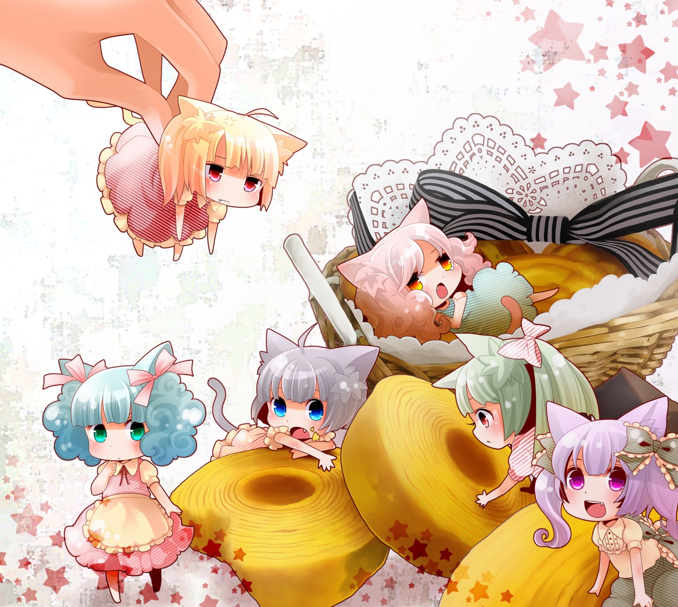 animal_ears, chibi, nekomimi, tail, tanaka_nyan