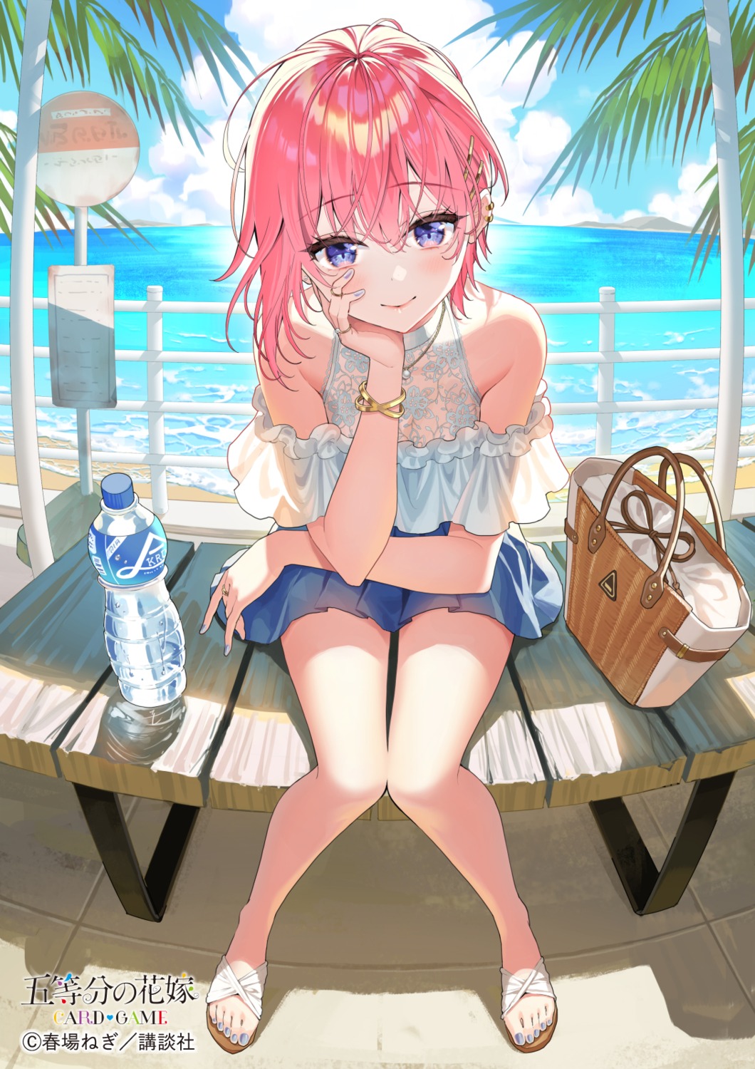 5-toubun_no_hanayome, nakano_ichika, no_bra, ookuma_mai, see_through