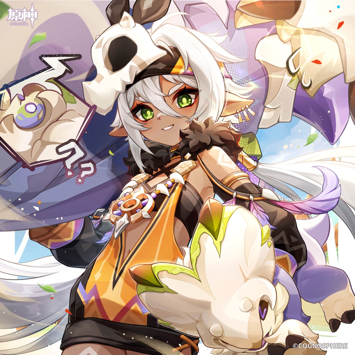 genshin_impact, iansan, pointy_ears, tagme, tattoo