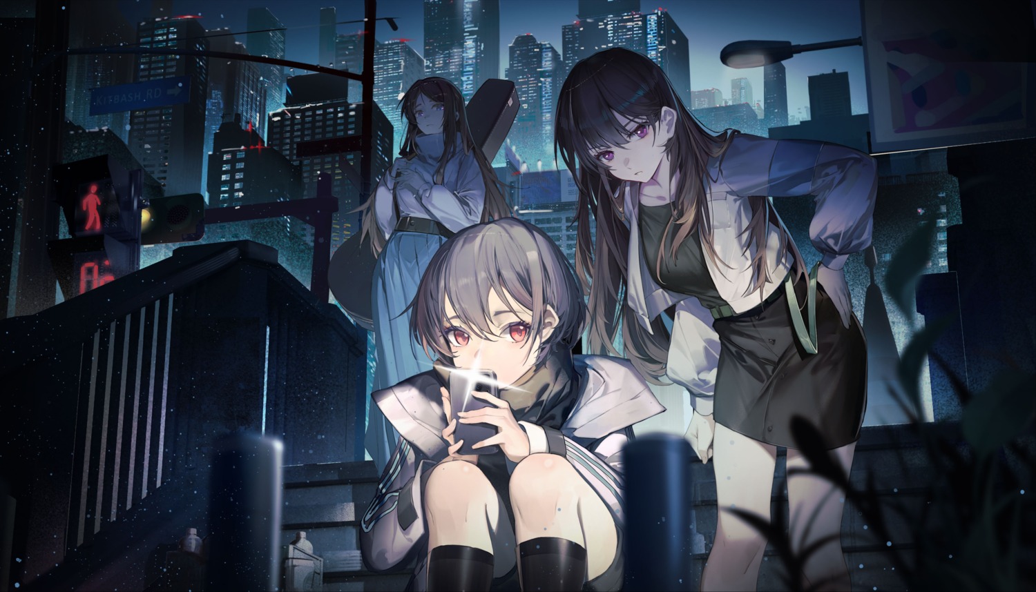 bang_dream!, bang_dream!_it's_mygo!!!!!, guitar, loftcat, nagasaki_soyo, shiina_taki, takamatsu_tomori