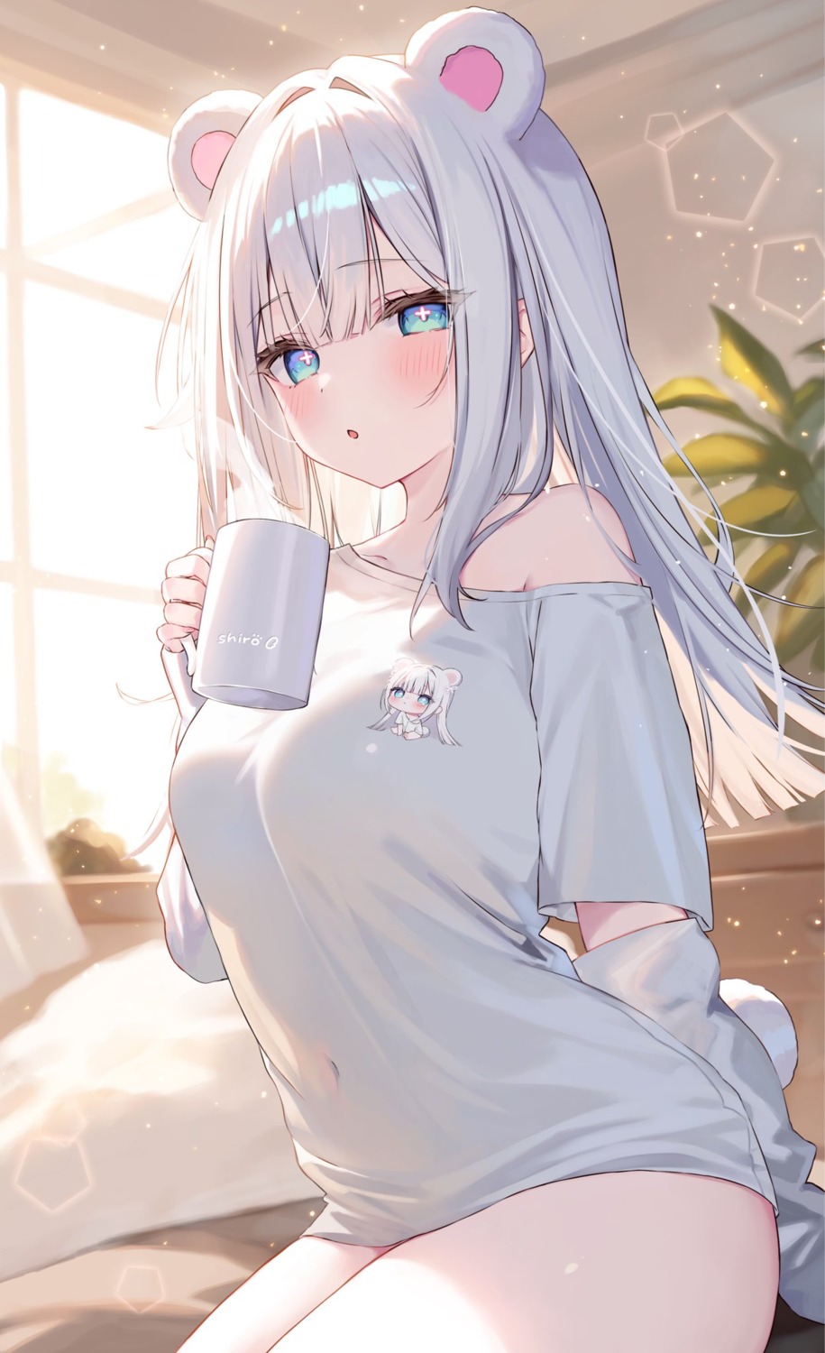 animal_ears, hakua, indie_virtual_youtuber, shiro_(vtuber), tail