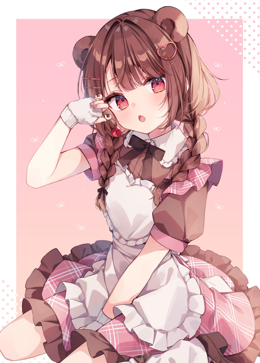 animal_ears, maid, pirose
