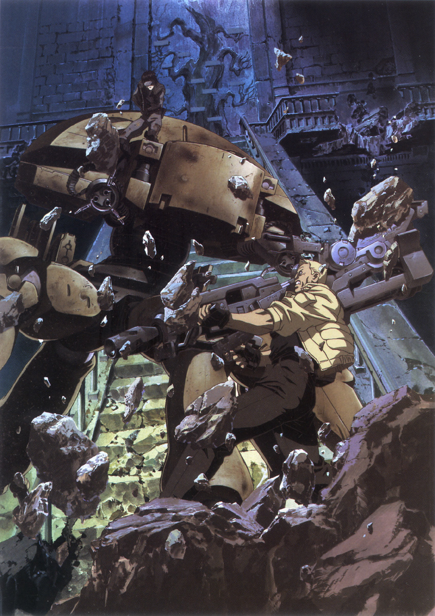 batou, ghost_in_the_shell, gun, kusanagi_motoko, mecha, shirow_masamune