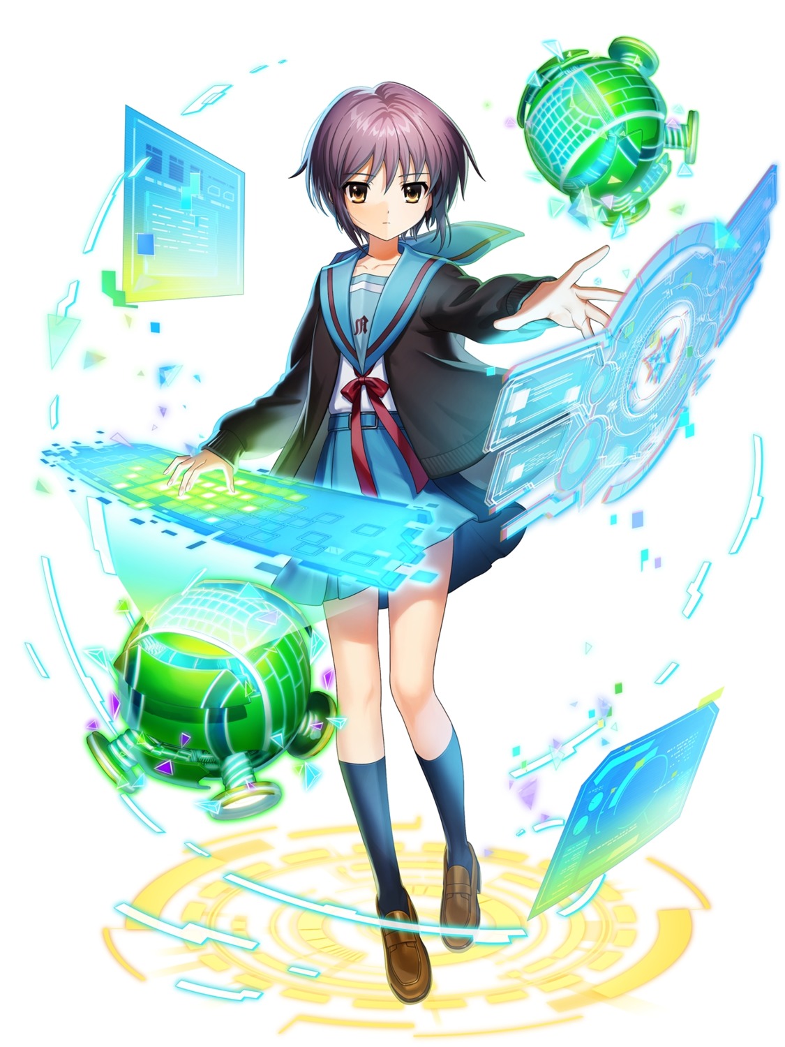 mahou_tsukai_to_kuroneko_no_wiz, nagato_yuki, seifuku, suzumiya_haruhi_no_yuuutsu, sweater, tagme