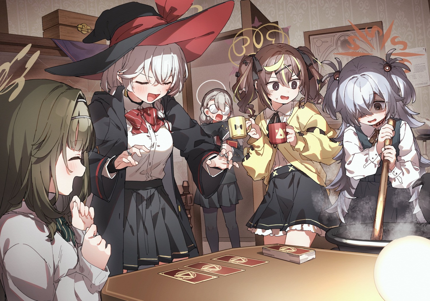 blue_archive, halo, itagaki_kanoe, kinui_rena, kusaka_shi, megane, pantyhose, seifuku