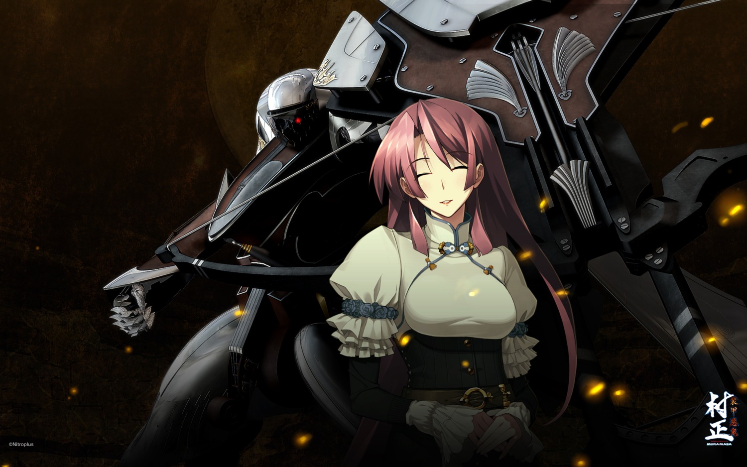 dress, full_metal_daemon_muramasa, mecha, namaniku_atk, nitroplus, ootori_kanae, wallpaper