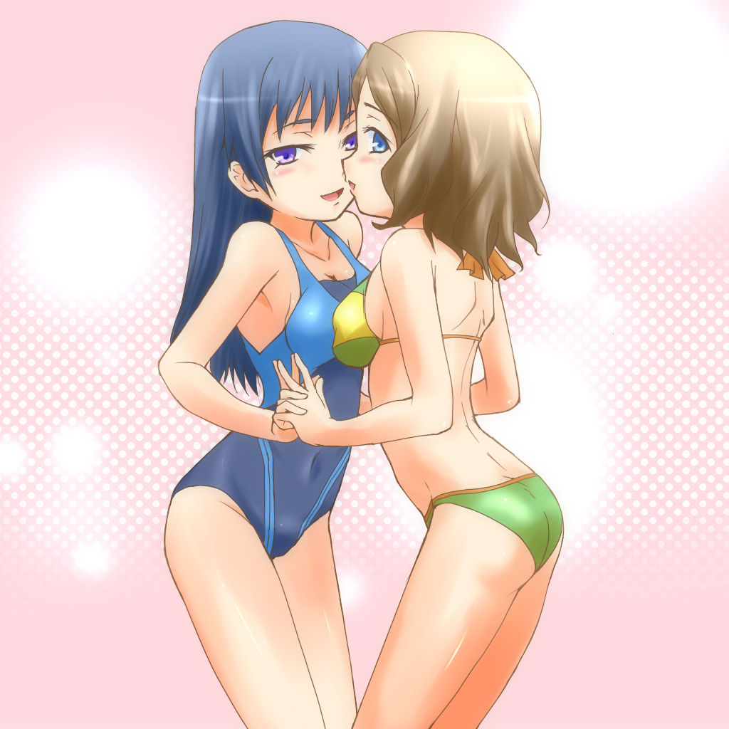 bikini, swimsuits, symmetrical_docking, toaru_kagaku_no_railgun, toaru_majutsu_no_index, urutsu_sahari, yuri