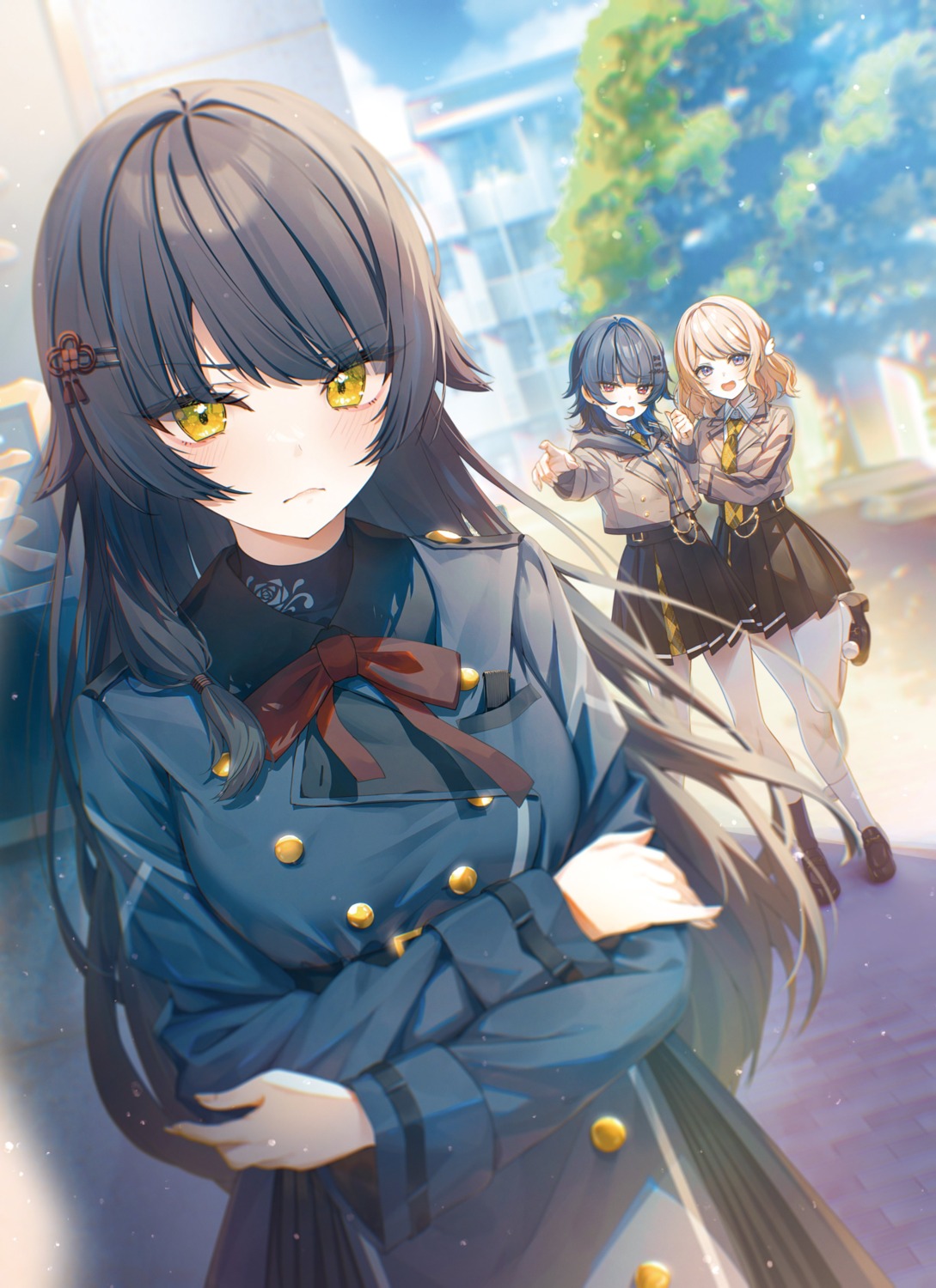 chanto_suki_tte_ieru_ko_musou, chihiro_ayaka, doumoto_inori, kasuga_haru_(chansuki), seifuku, sumie_kasumi