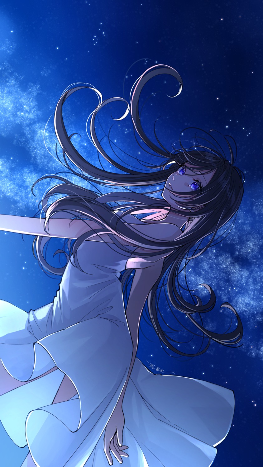 chaki_aiha, dress, see_through, skirt_lift, summer_dress