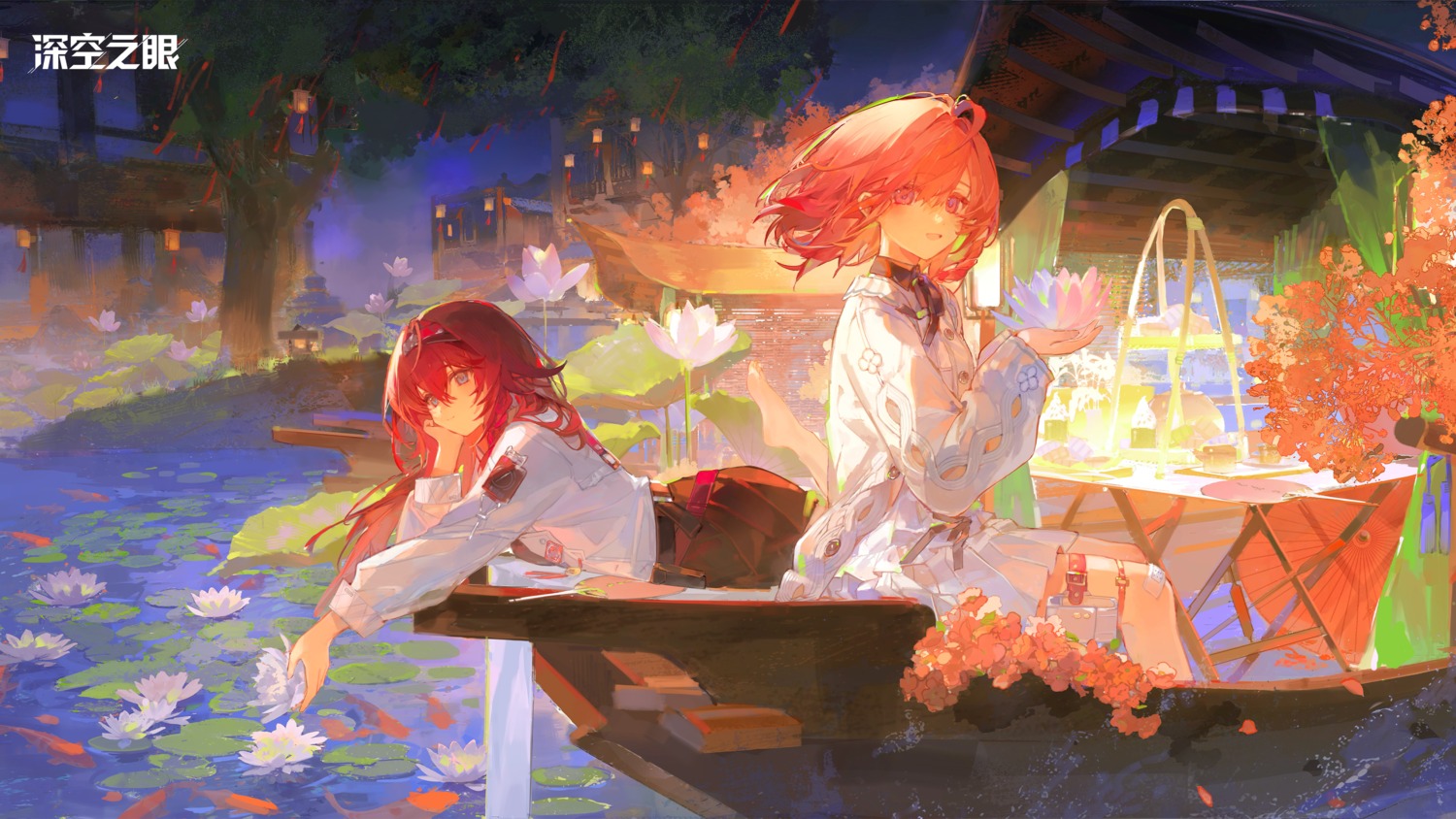 aether_gazer, bandaid, garter, skuld_(aether_gazer), tagme, wallpaper