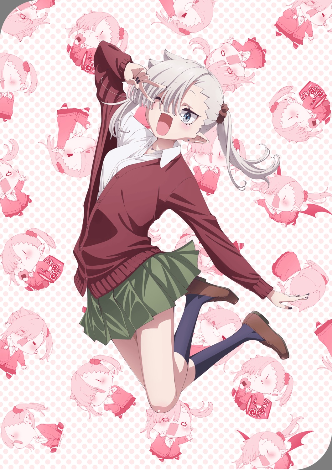 chanto_suenai_kyuuketsuki-chan, chibi, ishikawa_luna, pointy_ears, seifuku, sweater, tagme, transparent_png