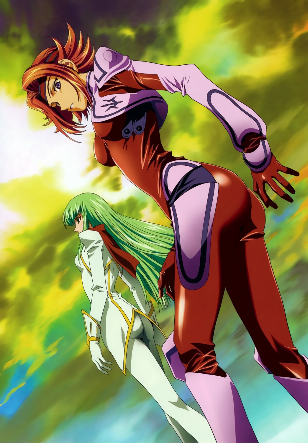 bodysuit, c.c., code_geass, kallen_stadtfeld, kawarajima_koh, scanning_artifacts