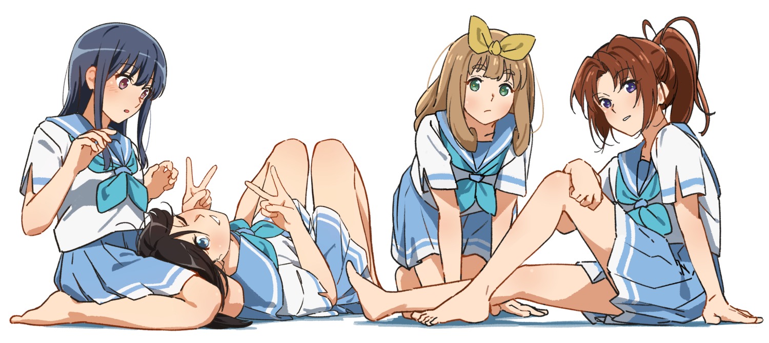 hibike!_euphonium, kasaki_nozomi, liz_to_aoi_tori, nakagawa_natsuki, seifuku, skirt_lift, tototo, yoroizuka_mizore