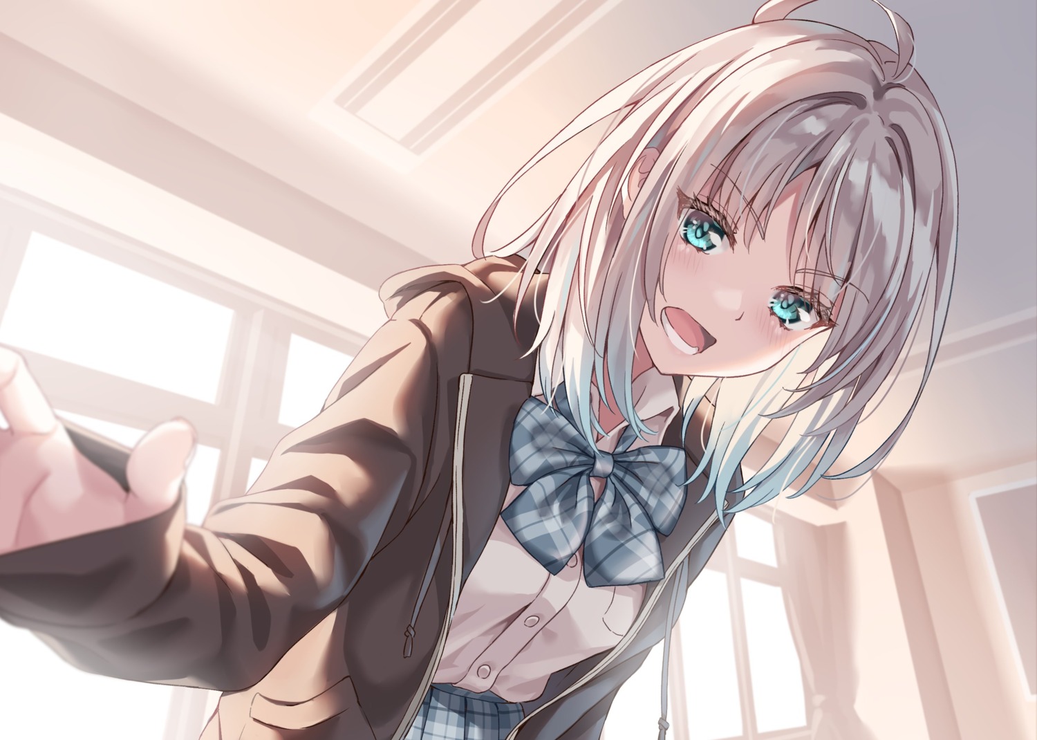 bishoujo_seitokaichou_no_togami-san_wa_kyou_mo_ponkotsu_de_hootte_okenai, morigami_(morigami_no_yashiro), seifuku, yura_arisu