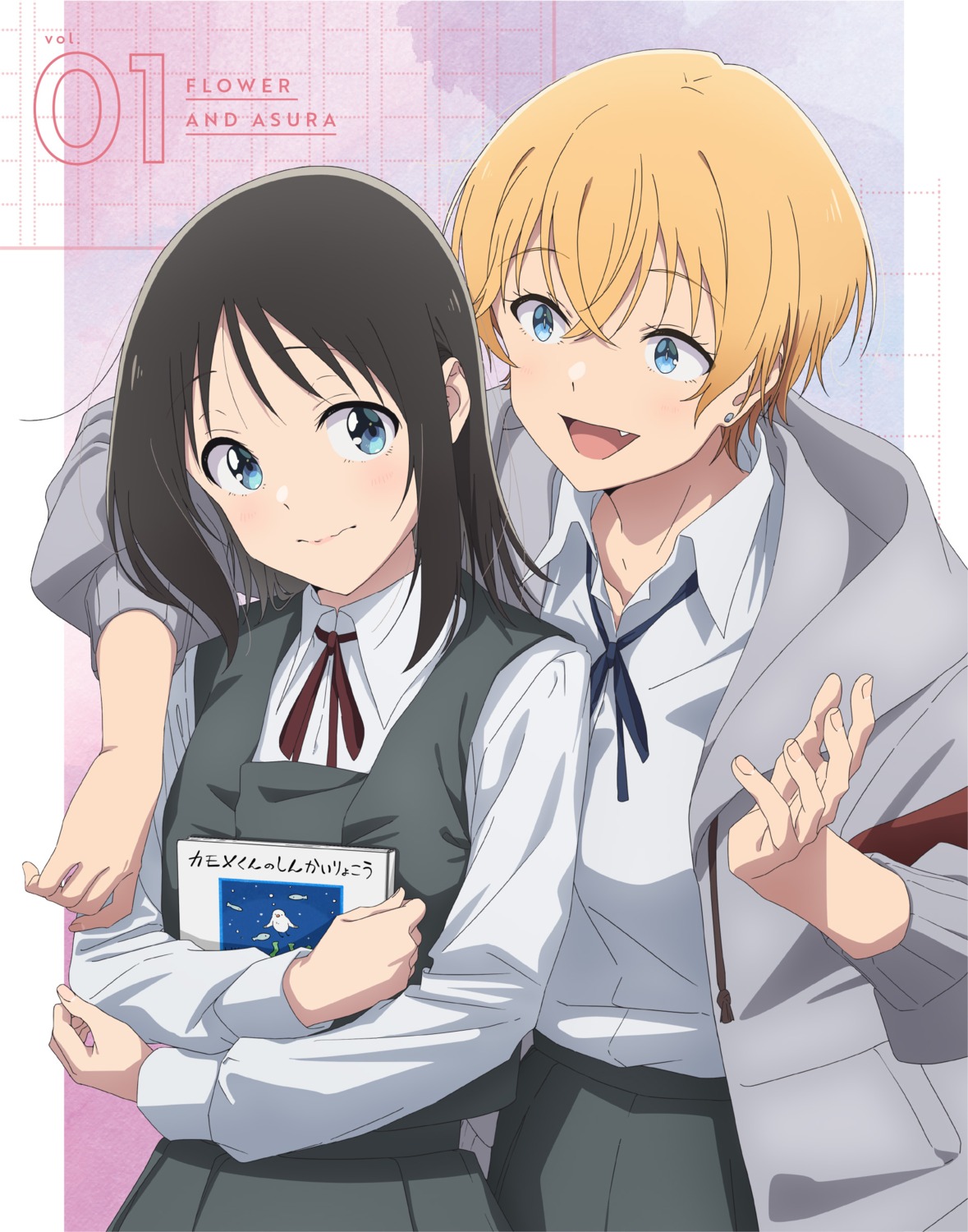 aine_kou, disc_cover, hana_wa_saku_shura_no_gotoku, haruyama_hana, seifuku, usurai_mizuki