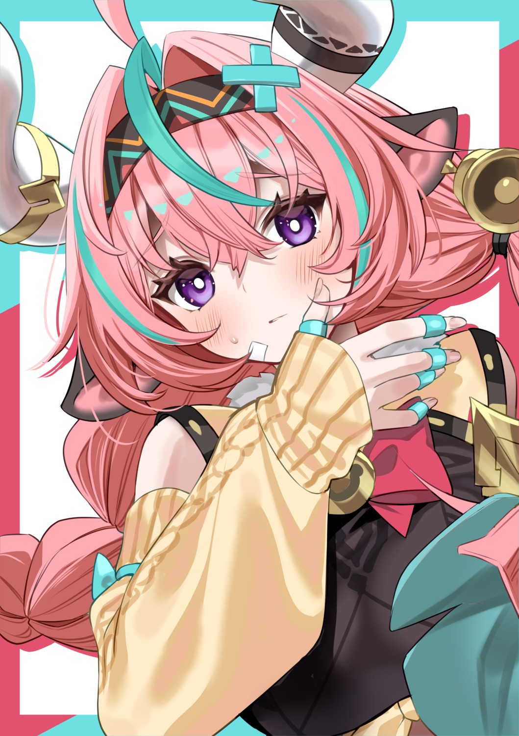 animal_ears, genshin_impact, haiba, horns, sweater, varesa