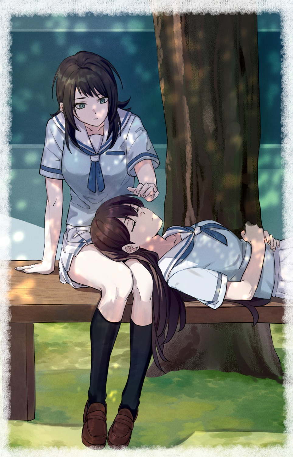 bang_dream!, bang_dream!_ave_mujica, bang_dream!_it's_mygo!!!!!, seifuku, shiina_taki, tagme, yahata_umiri, yuri
