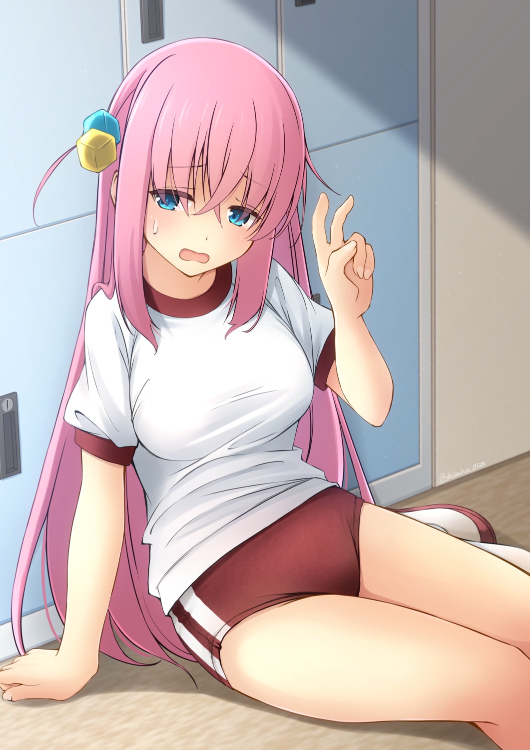 bocchi_the_rock!, buruma, gotou_hitori, gym_uniform, shibacha