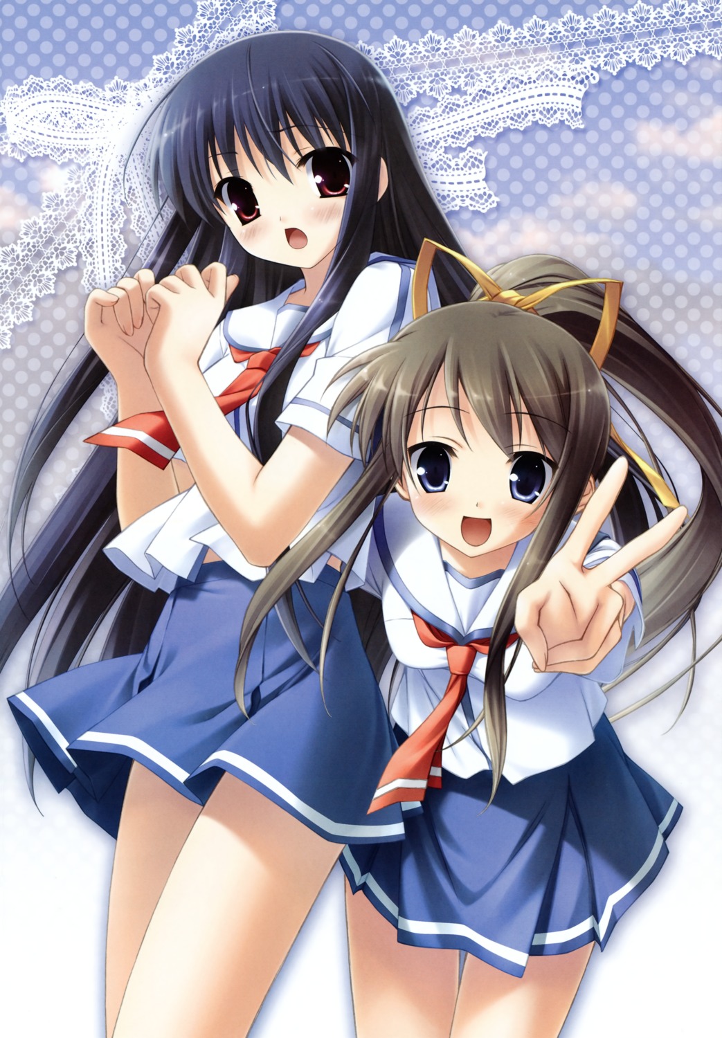 cube, fixed, kanekiyo_miwa, kantoku, miyazawa_midori, natsu_no_ame, segawa_rikako, seifuku