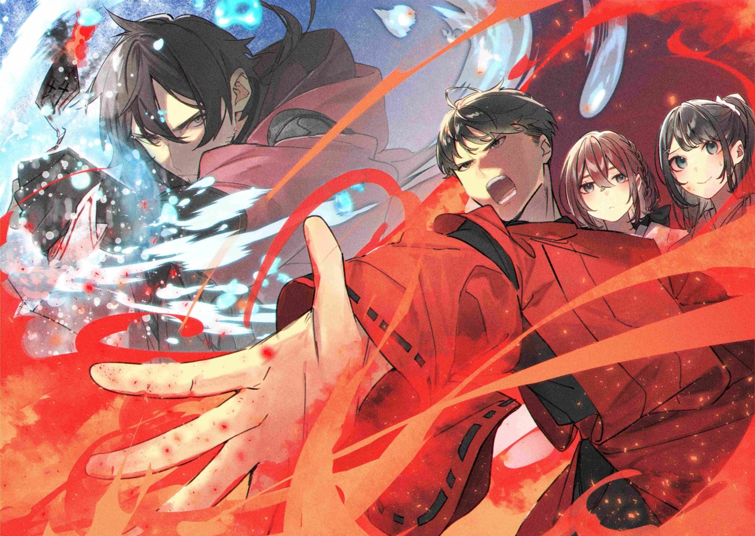 abe_haruka, igami_kousuke, japanese_clothes, kuwashima_rein, miyano_mizuki, saitei_rank_no_boukensha_yuusha_shoujo_wo_sodateru