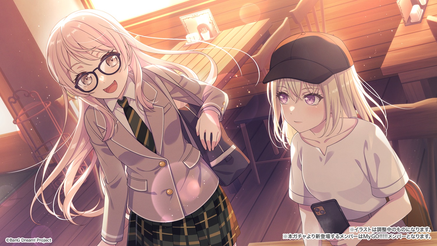 bang_dream!, bang_dream!_ave_mujica, bang_dream!_it's_mygo!!!!!, chihaya_anon, game_cg, megane, misumi_uika, seifuku