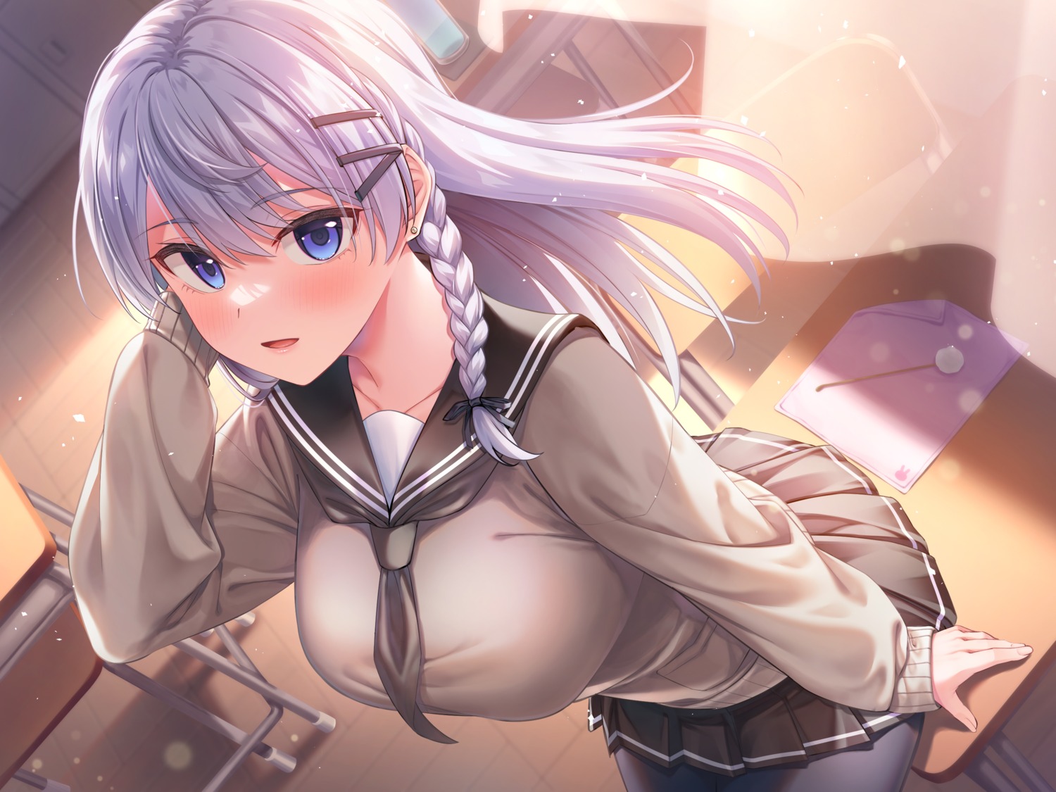 pantyhose, raro, seifuku, super_nagoyaka, sweater