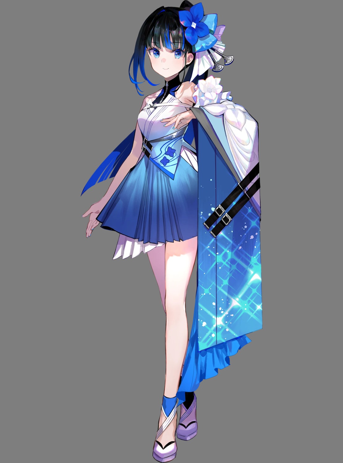 fuzichoko, japanese_clothes, mizutsuki_hikari, no_bra, transparent_webp, uniform, utahime_dream