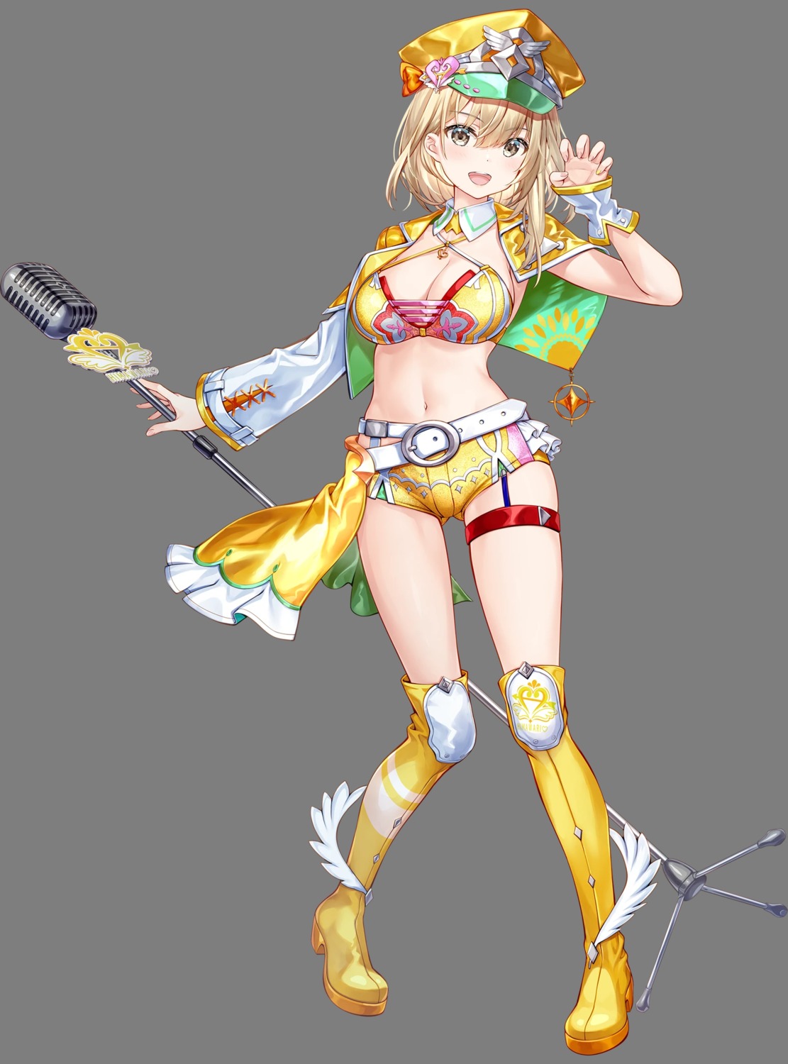 fujima_takuya, garter, hagiwara_himawari, heels, thighhighs, transparent_webp, uniform, utahime_dream