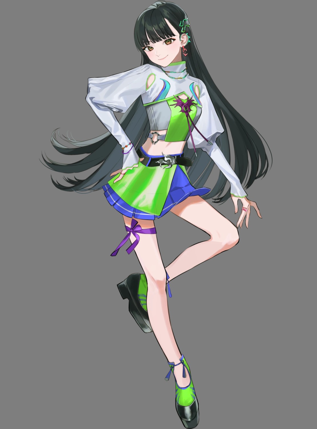 garter, iroha_(utahime_dream), toinana, transparent_webp, uniform, utahime_dream
