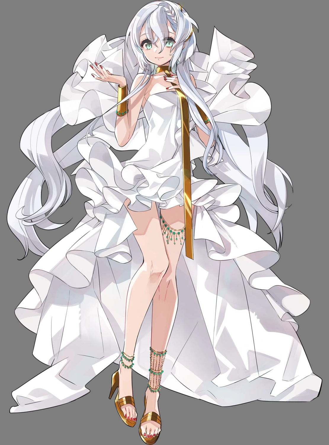 dress, garter, heels, ito_noizi, no_bra, takashima_rei, transparent_webp, utahime_dream