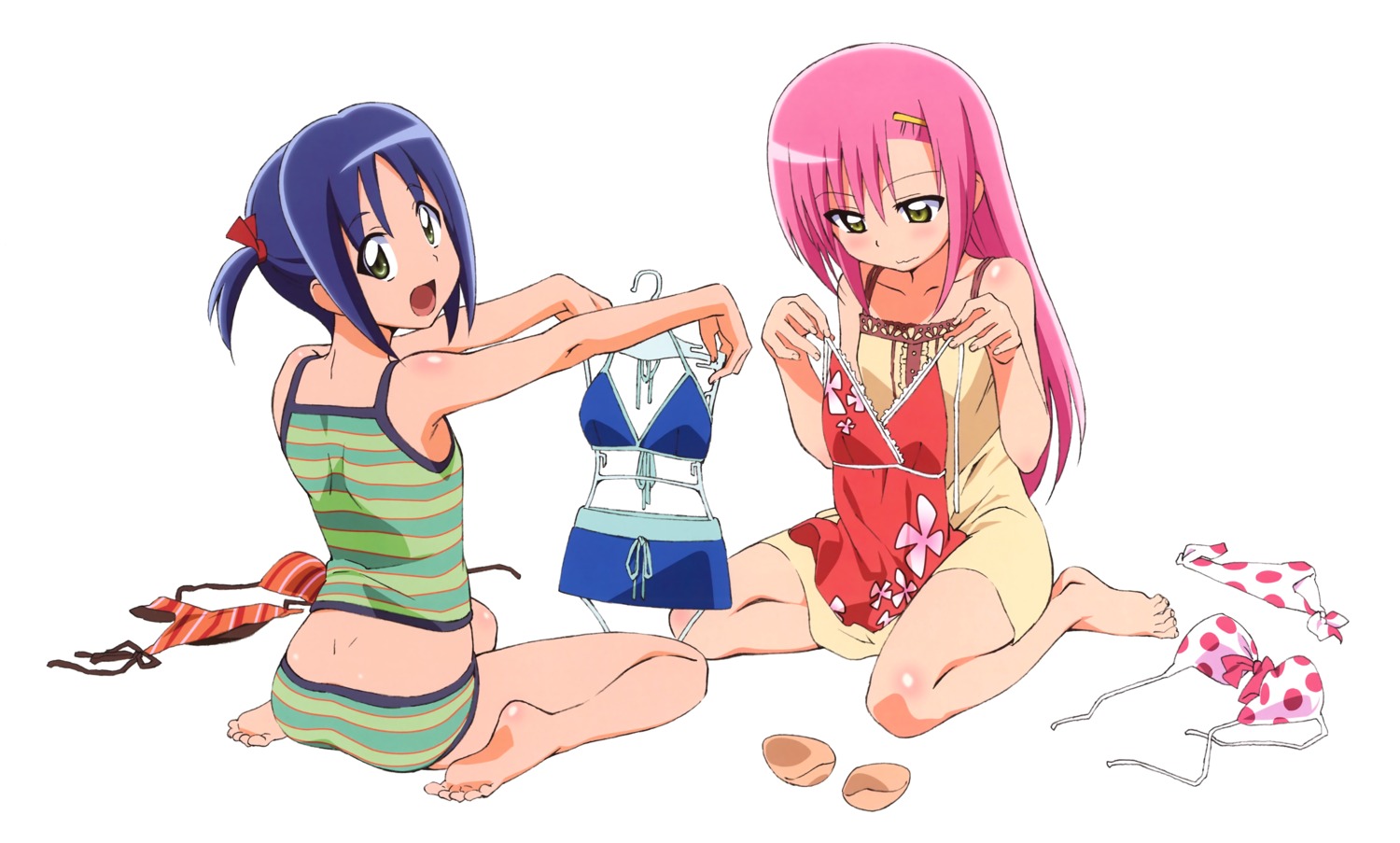 dress, hayate_no_gotoku, katsura_hinagiku, nishizawa_ayumu, summer_dress, swimsuits