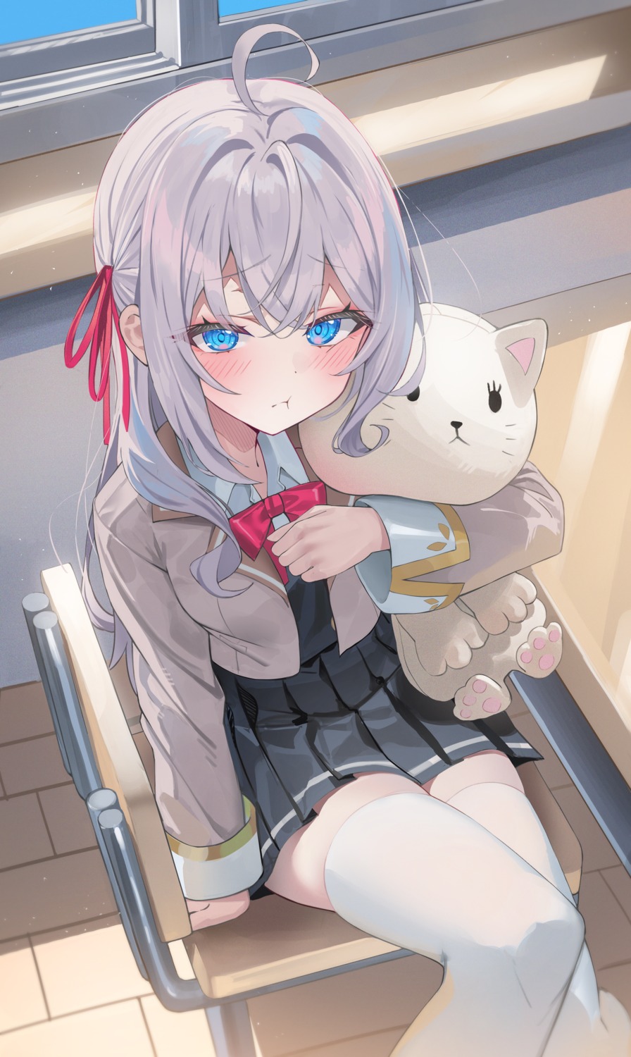 alisa_mikhailovna_kujou, kerno, seifuku, thighhighs, tokidoki_bosotto_russia-go_de_dereru_tonari_no_alya-san