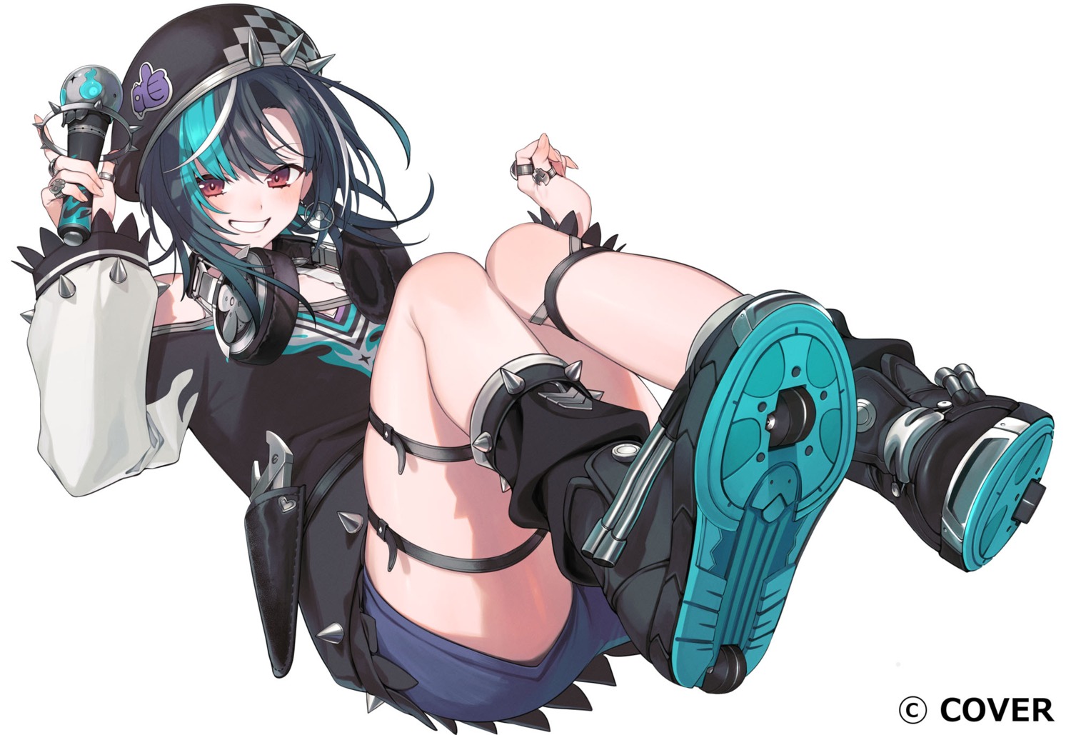 garter, headphones, hololive, hololive_dev_is, rindou_chihaya, tagme