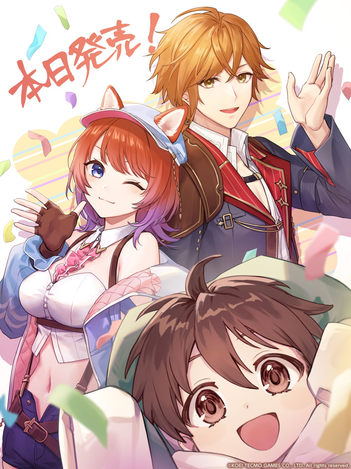 animal_ears, atelier, atelier_resleriana, inumimi, koei_tecmo, no_bra, rias_eidreise, slade_clauslyter