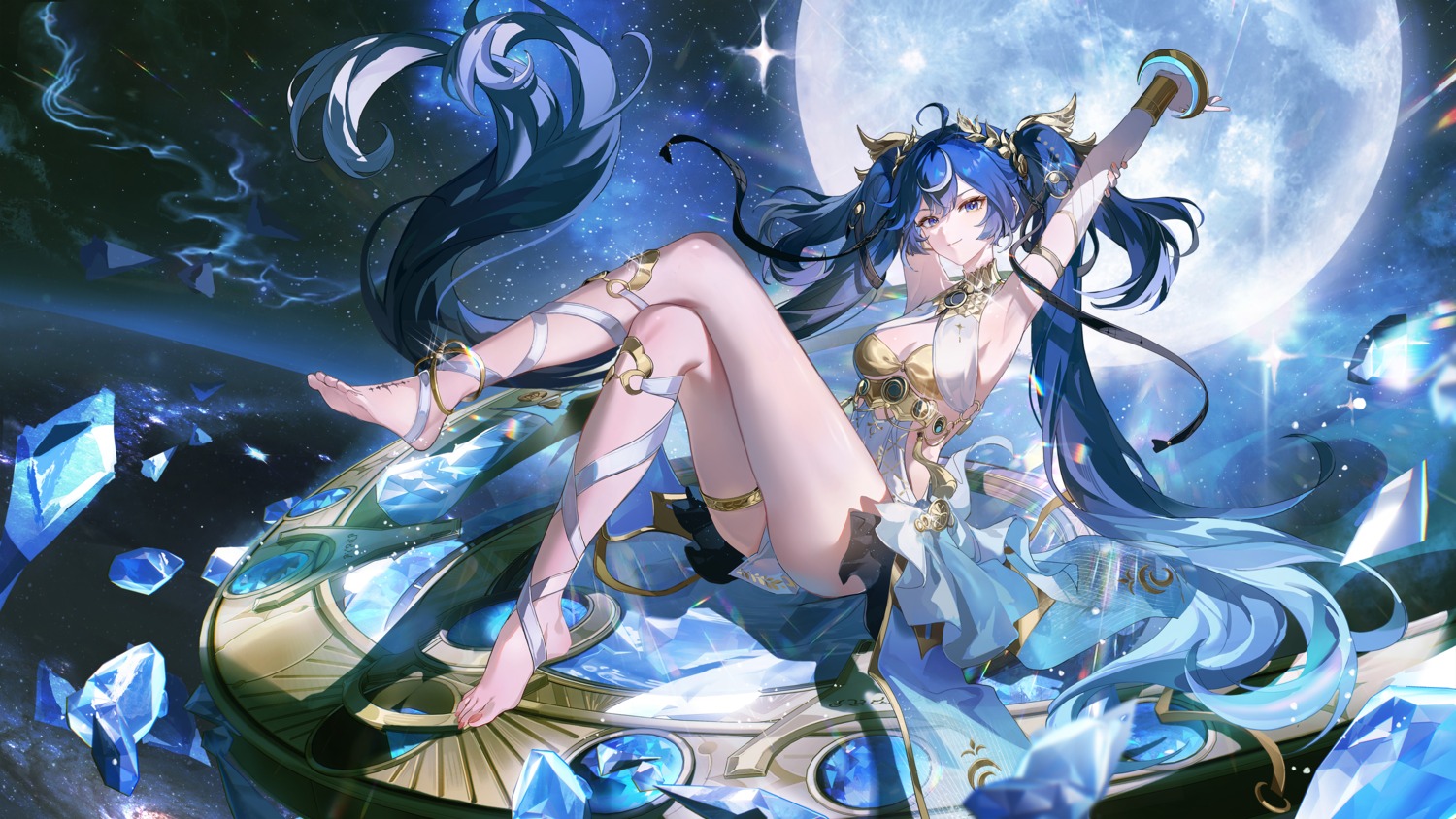 detexted, dress, garter, iuno, no_bra, skirt_lift, tagme, tattoo, wallpaper, wuthering_waves