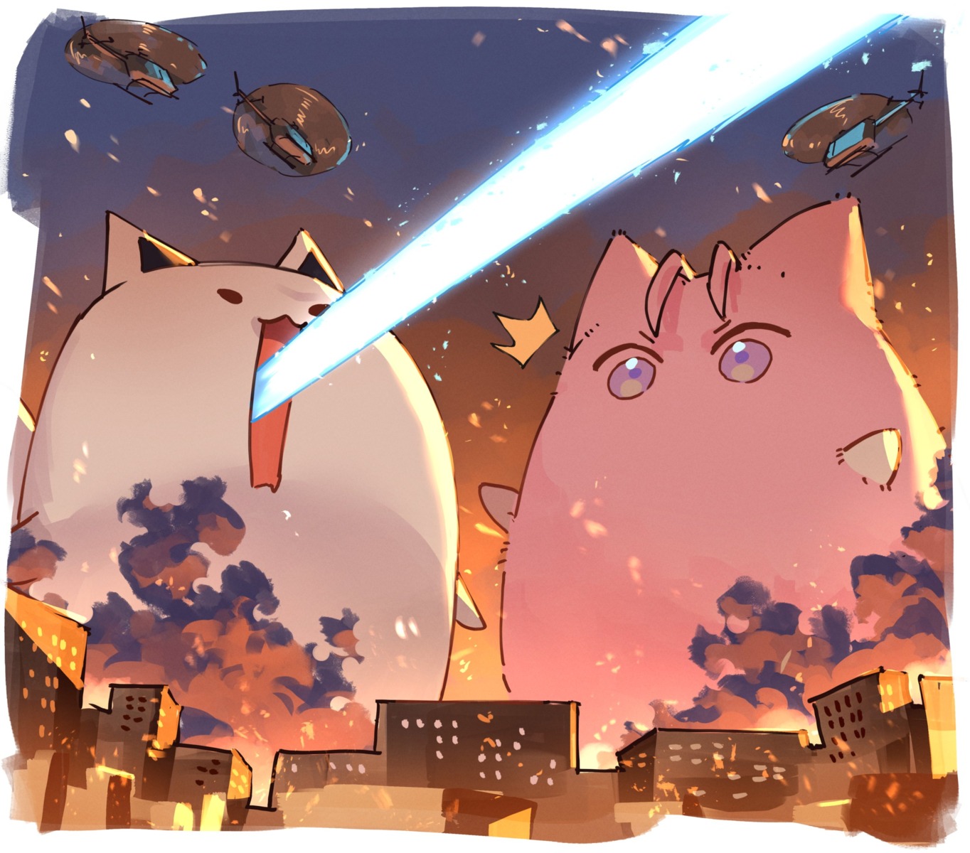 animal_ears, fubuzilla_(shirakami_fubuki), hakui_koyori, hololive, mofukoyo_(hakui_koyori), tsukino_(nakajimaseiki)