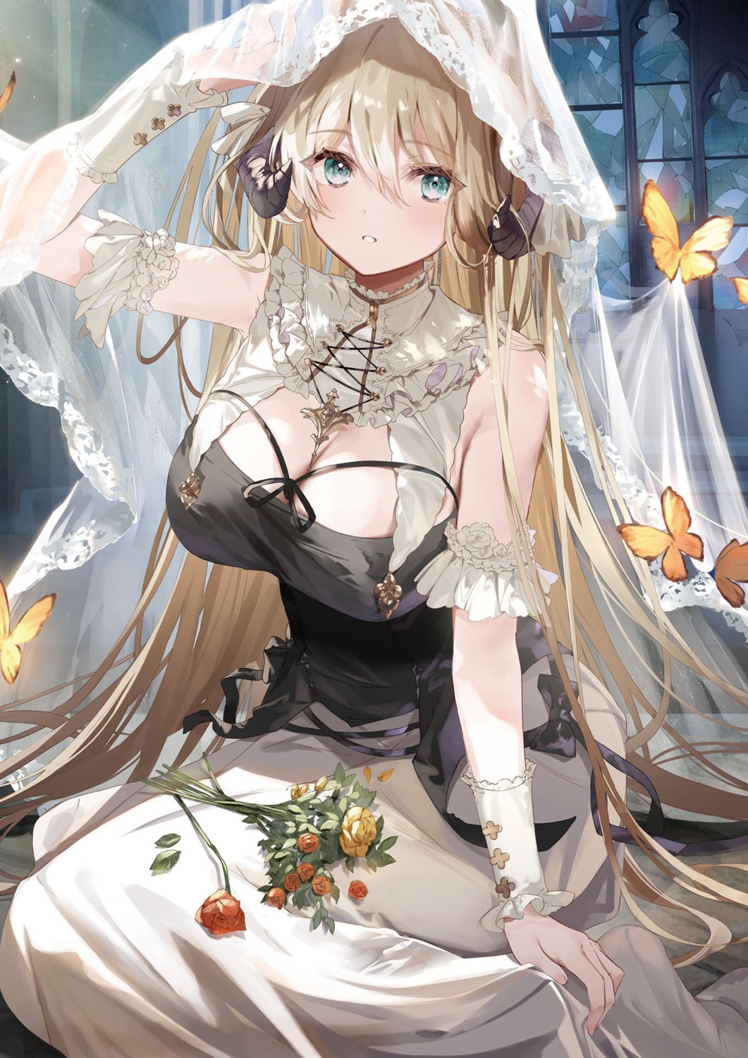 horns, kanda_done, no_bra