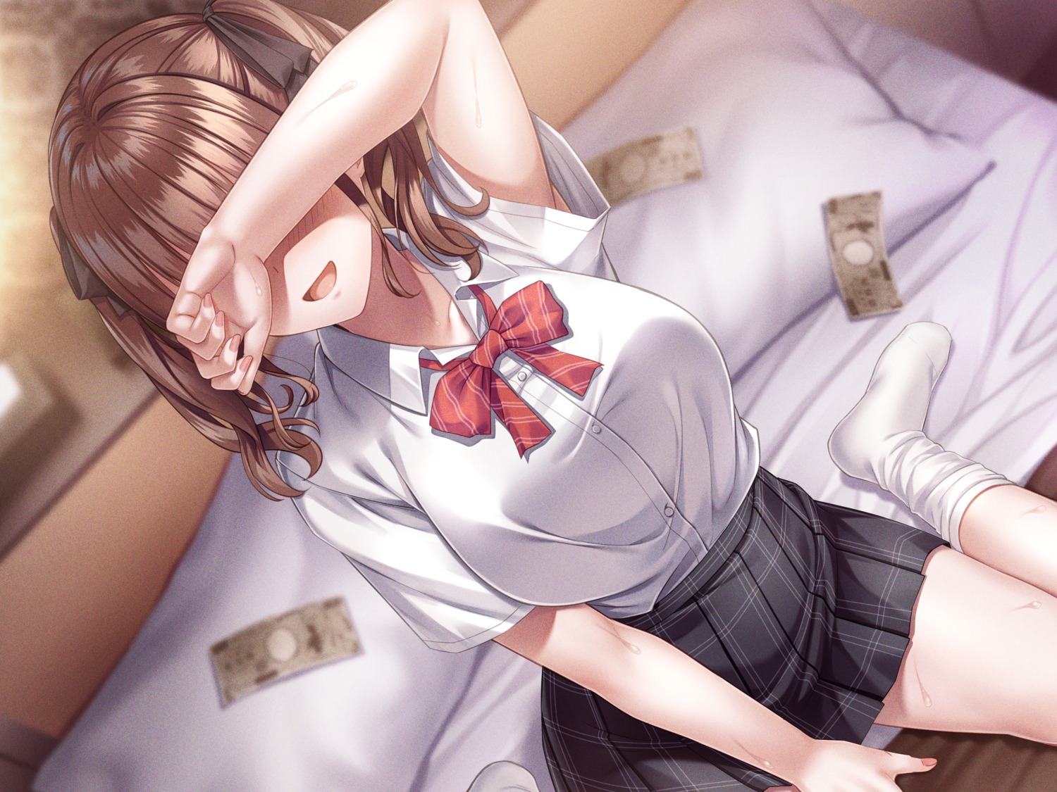 seifuku, super_nagoyaka, wet, whisp