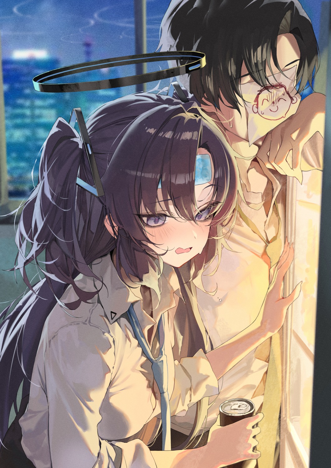 blue_archive, halo, hayase_yuuka, pepq, seifuku