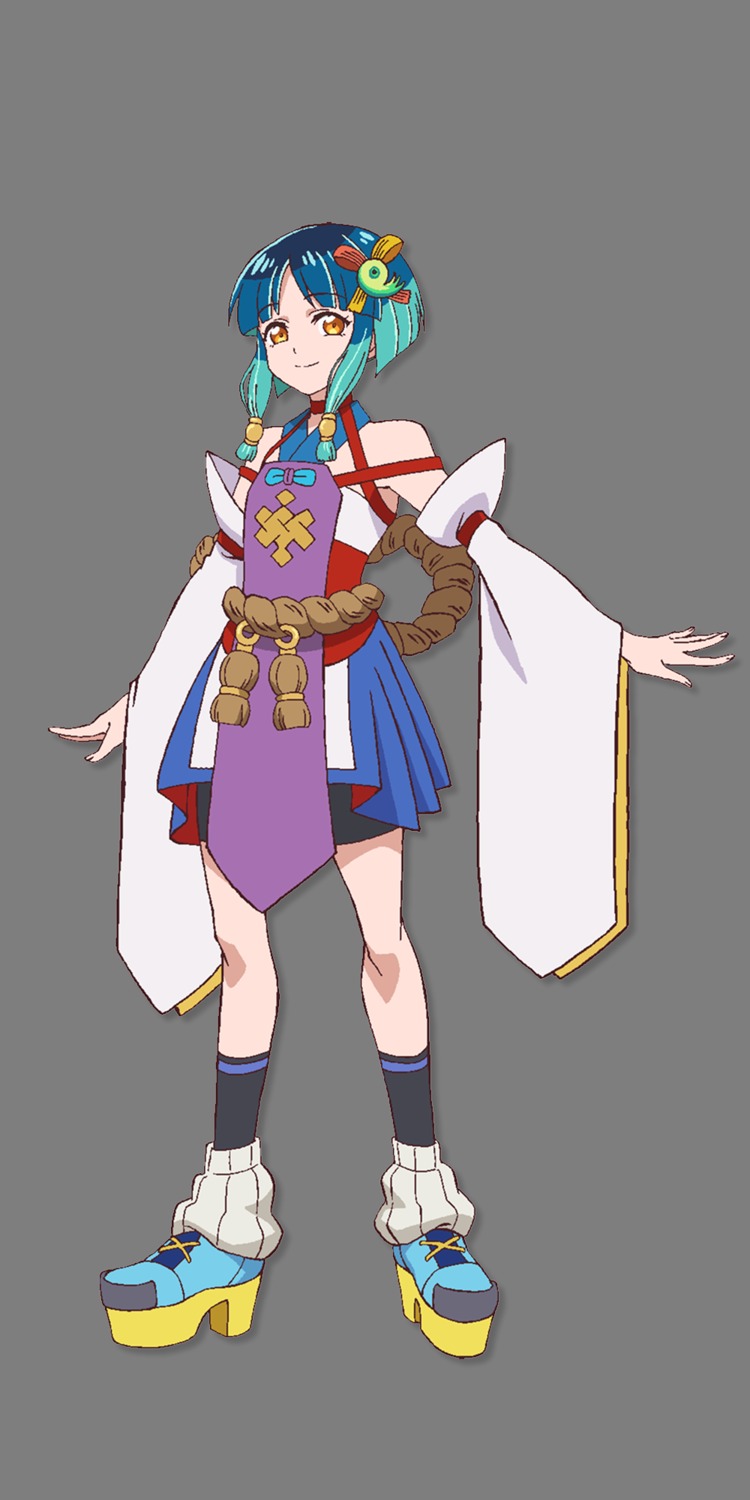 heels, japanese_clothes, monster_strike, no_bra, tagme, transparent_png, yakumo_(monster_strike)