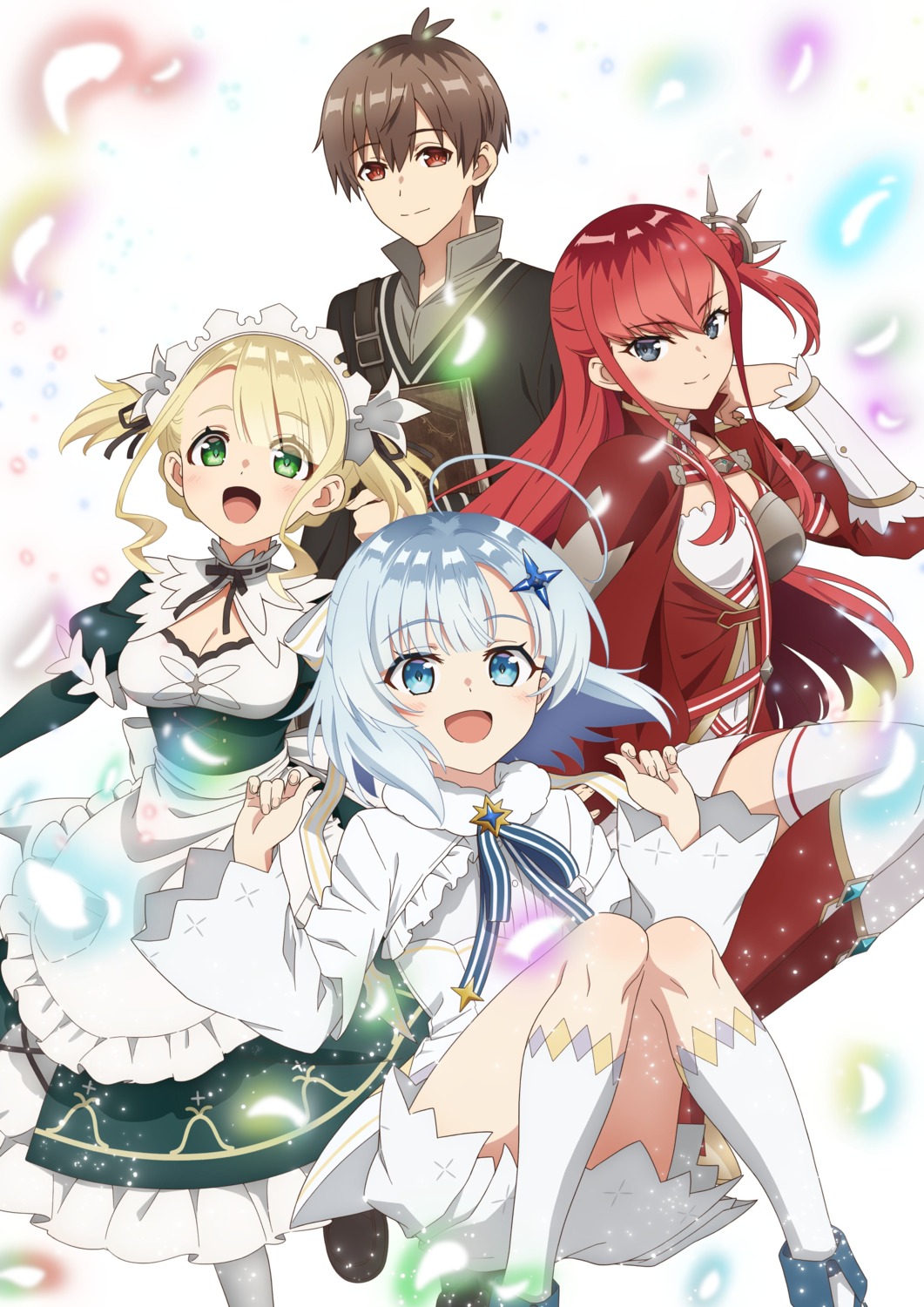 allen_(koujo_denka), armor, cleavage, disc_cover, dress, ellie_walker, koujo_denka_no_kateikyoushi, lydia_leinster