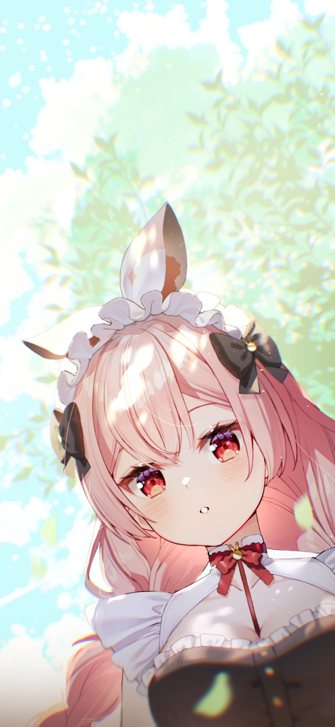 animal_ears, atelier_live, bunny_ears, maid, rosuuri, rosuuri_(vtuber)