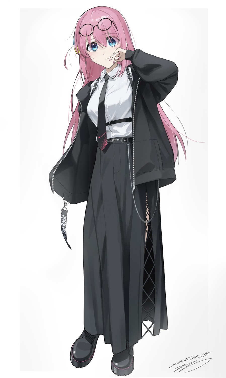 bocchi_the_rock!, dress_shirt, gotou_hitori, megane, seisyuntarotto