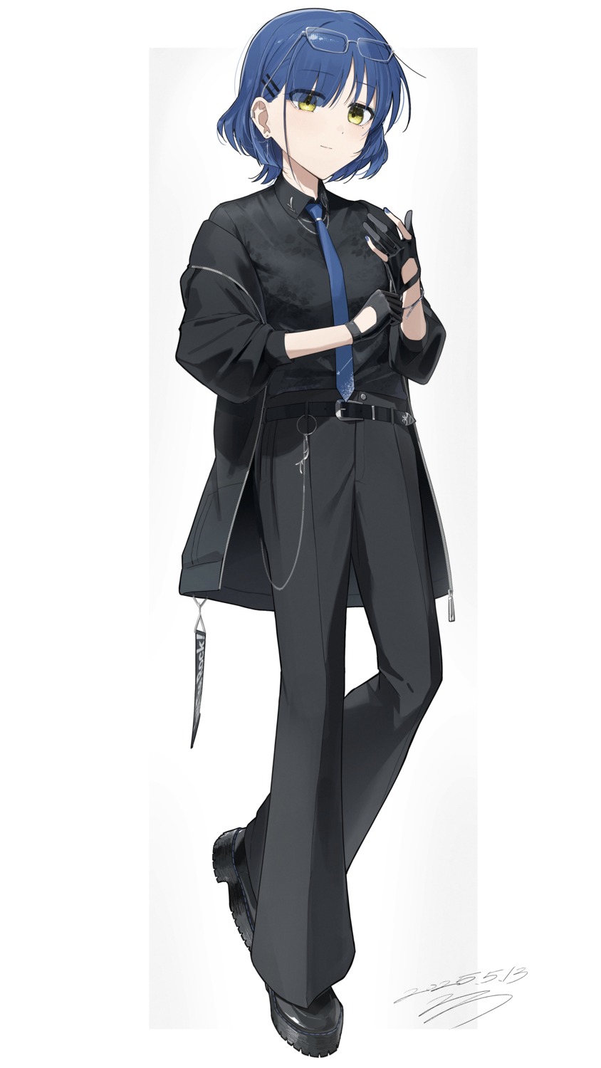 bocchi_the_rock!, dress_shirt, megane, seisyuntarotto, yamada_ryou