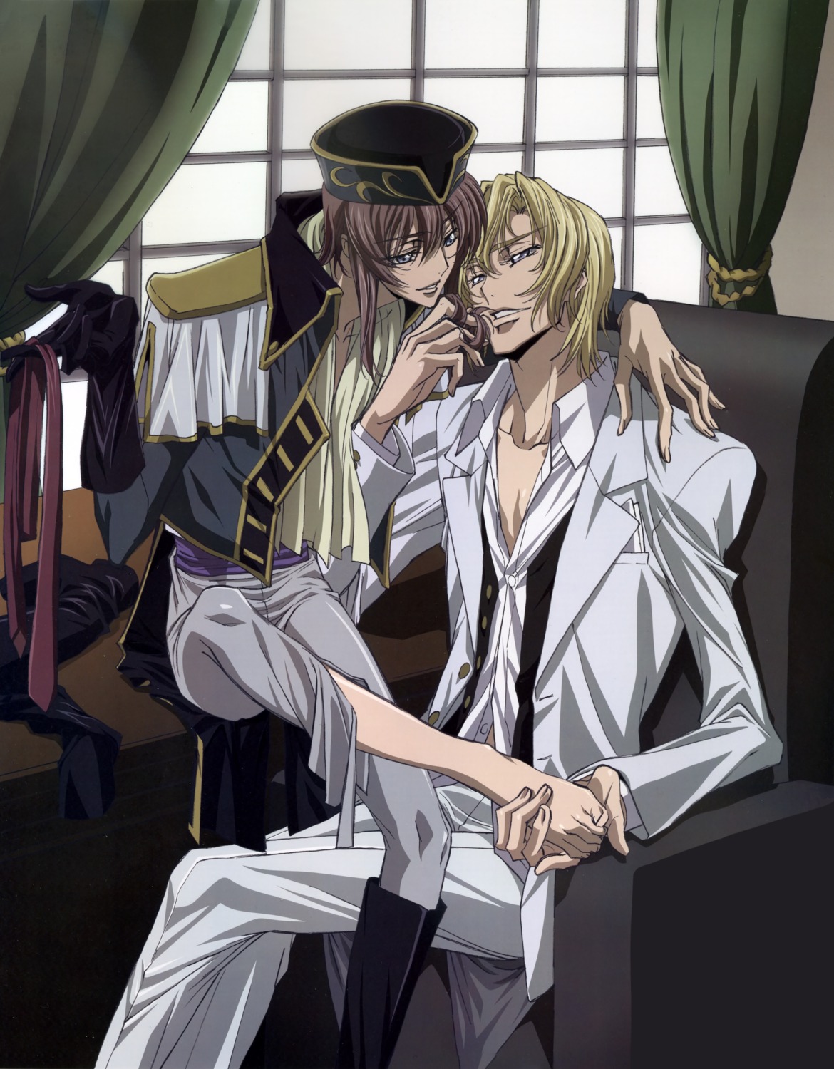 code_geass, kannon_maldini, male, r_shoutai, sakou_yukie, scanning_dust, schneizel_el_britannia, yaoi